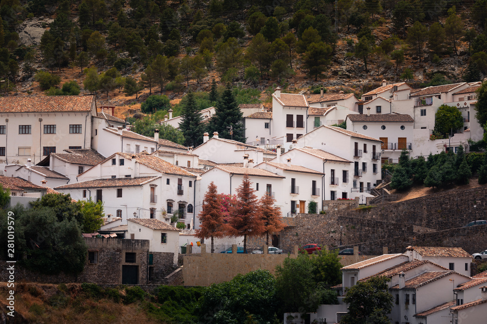 Grazalema one of the famous white towns from Cadiz region at Andalucia, Spain.