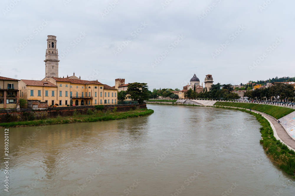 Fototapeta premium Verona Italy city panorama skyline