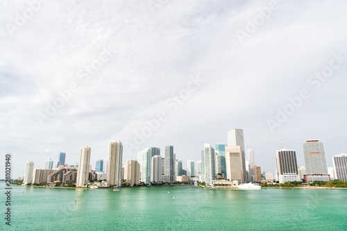 Miami has an Atlantic Ocean waterfront lined with marinas. Downtown Miami is urban city center based around Central Business District of Miami. Skyscrapers and azure ocean water. Must see attractions © be free