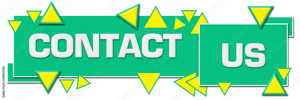 Contact Us Turquoise Yellow Horizontal Squares Triangles Contact Us Turquoise Yellow Horizontal Squares Triangles