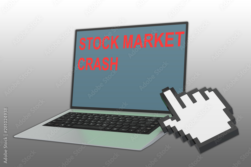 STOCK MARKET CRASH concept Stock Illustration | Adobe Stock