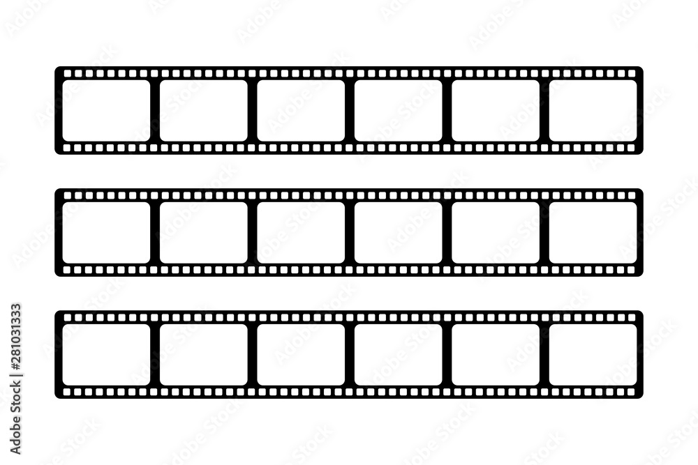 Three videotapes of the same size are arranged side by side in a white background. Three videotapes of the same size are arranged side by side in a white background.