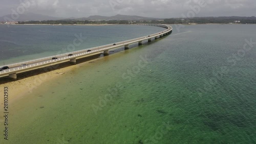 Wallpaper Mural bridge over the sea bay view from above  Torontodigital.ca