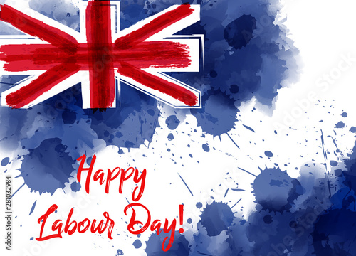 Australia Labour Day holiday background