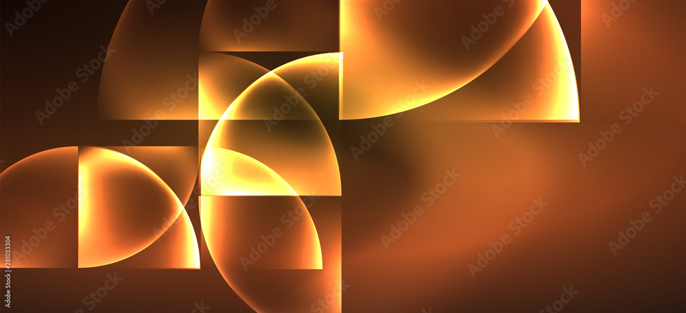 Dynamic lines and shapes, glass neon glowing effect. Modern neon glow geometric shapes, great design for any purposes Dynamic lines and shapes, glass neon glowing effect. Modern neon glow geometric shapes, great design for any purposes