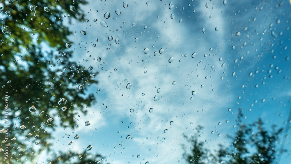 water drops on glass close up water drops on glass close up