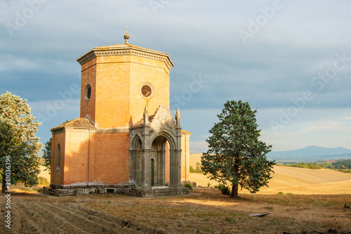 A Chapel near Siena in Tuscany, Italy photo