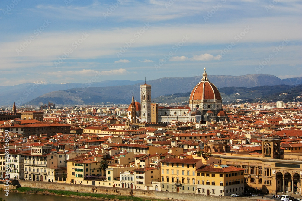 View of the ancient city of Florence, Italy