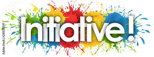 Fotografie Initiative in splash’s background