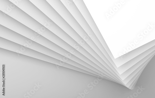 Abstract 3d white digital graphic background