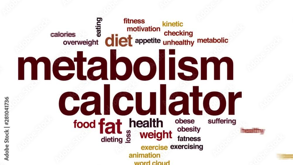 Metabolism calculator animated word cloud. Kinetic typography. Metabolism calculator animated word cloud. Kinetic typography.