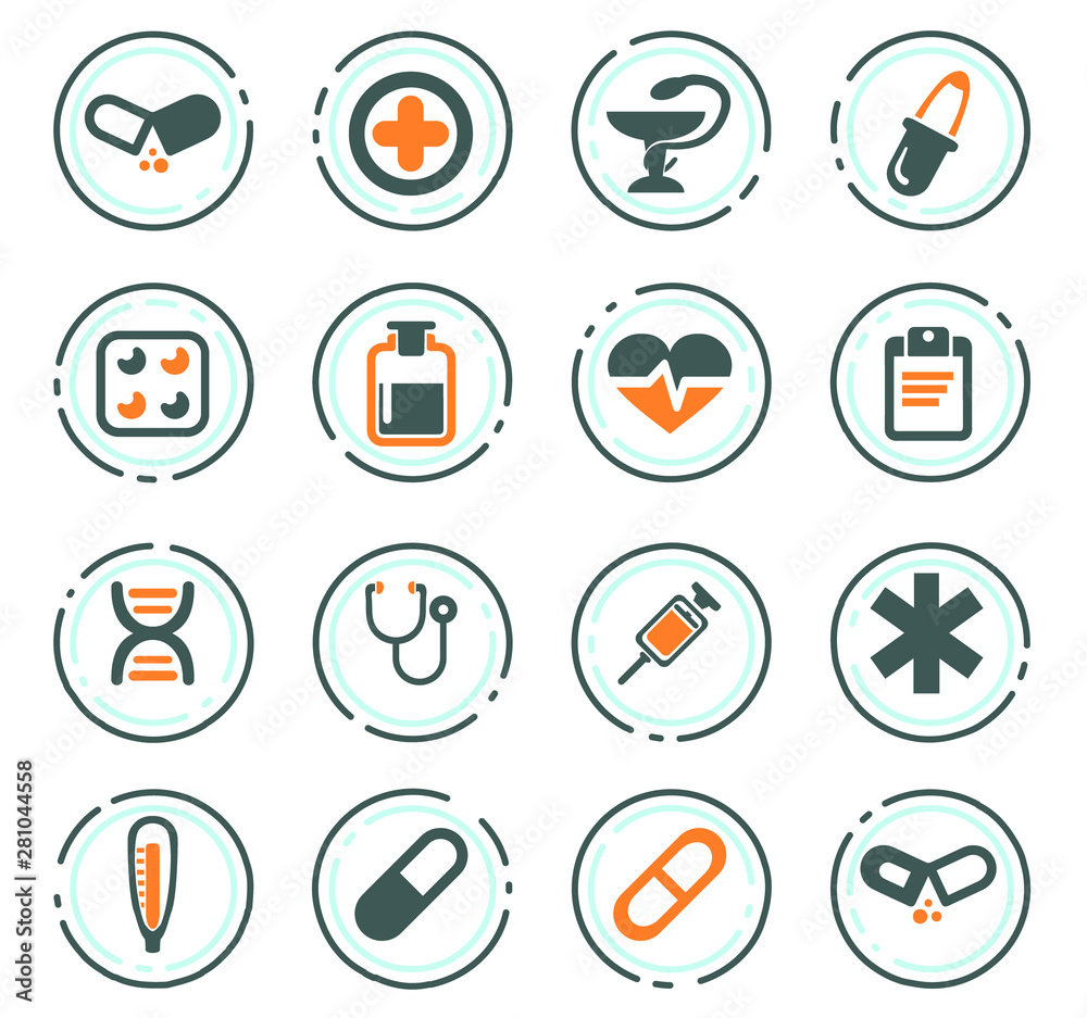 Medical icons set