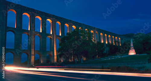 The Aqueduct of Vanvitelli or Caroline Aqueduct. Commissioned by Charles of Bourbon and designed by Luigi Vanvitelli. Built to supply the Reggia di Caserta and the San Leucio complex. photo