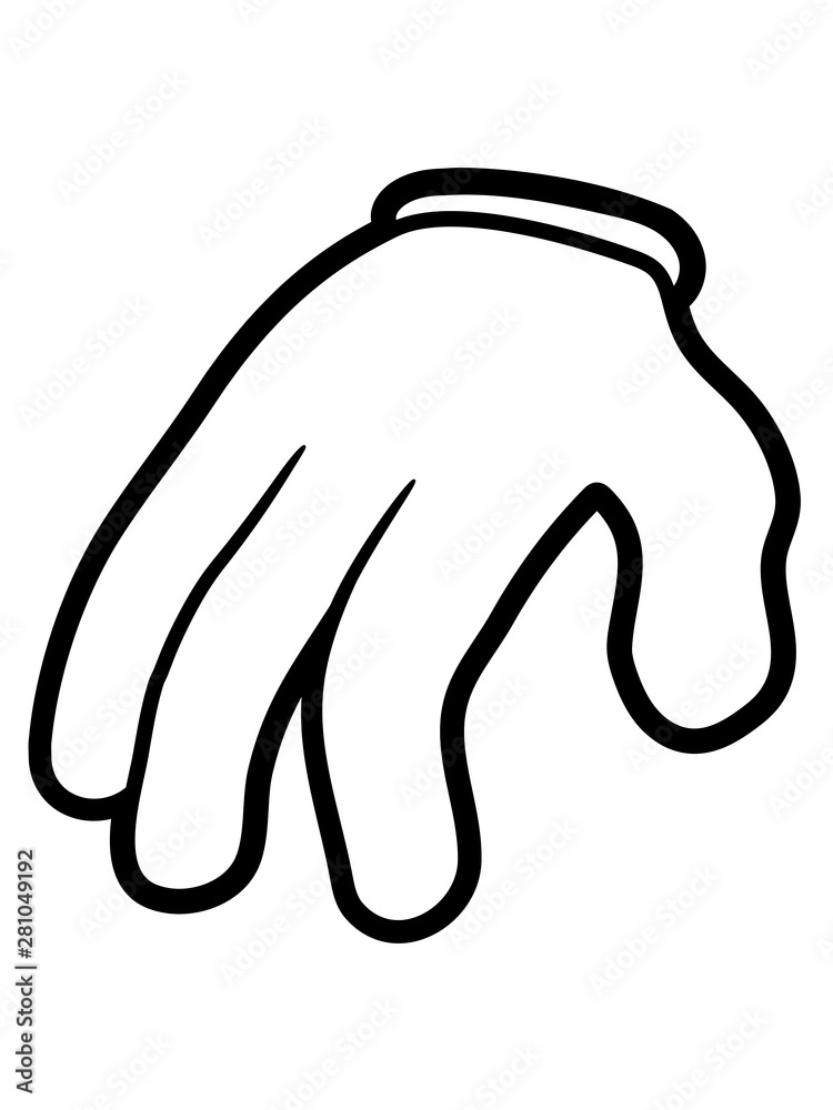 hochheben 2 hände überfall ergeben winken hand arm comic cartoon design  clipart lustig cool finger Stock Illustration
