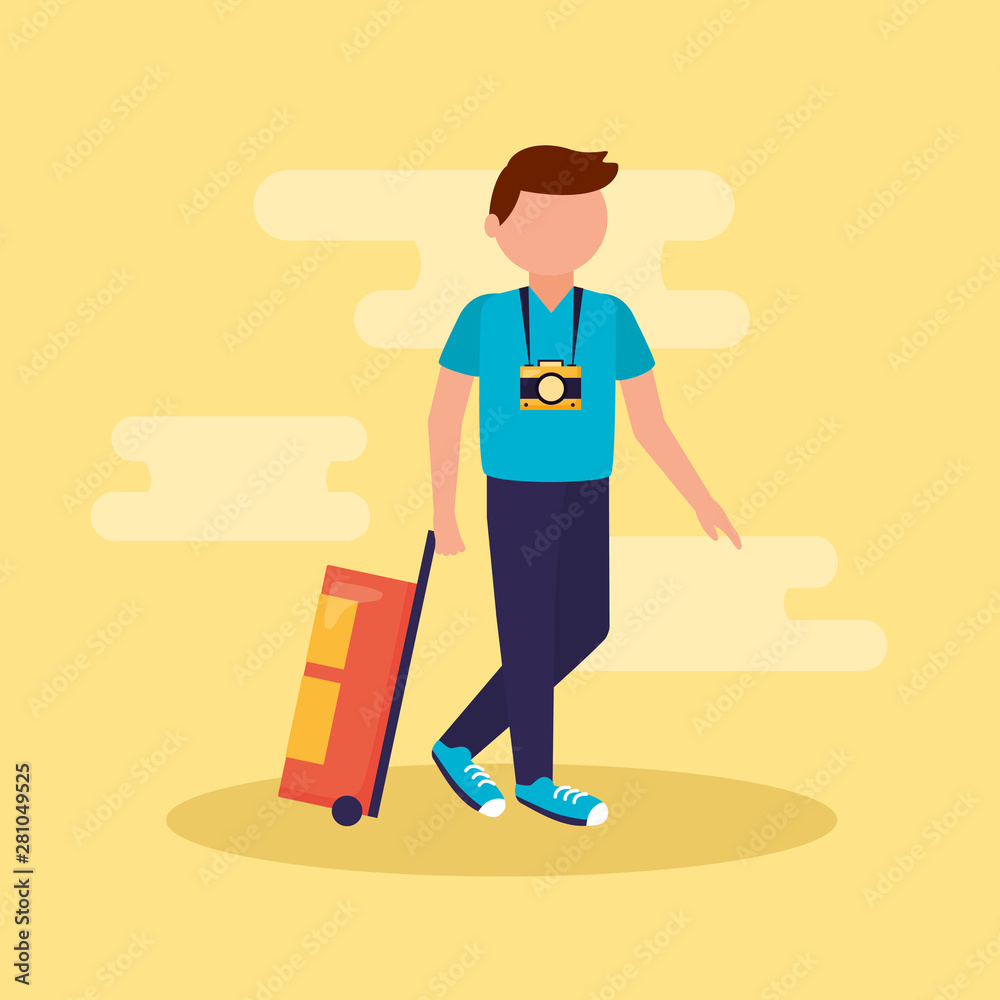people and travel flat design people and travel flat design
