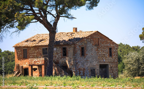 altes verlassenenes Haus, Toskana Italien