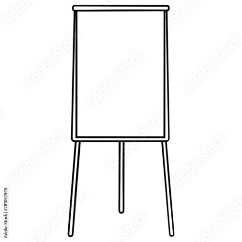 Flip chart, chalkboard. scribble, outline, comic, ink, sketch, doodle, vector, illustration, line, cartoon, black, white, drawing, stroke, monochrome.
