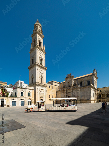 Lecce Cathedral, Piazza del Duomo, Campanile, Lecce, Apulia, Italy, June 2019