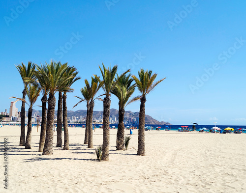 Poniente beach in Benidorm