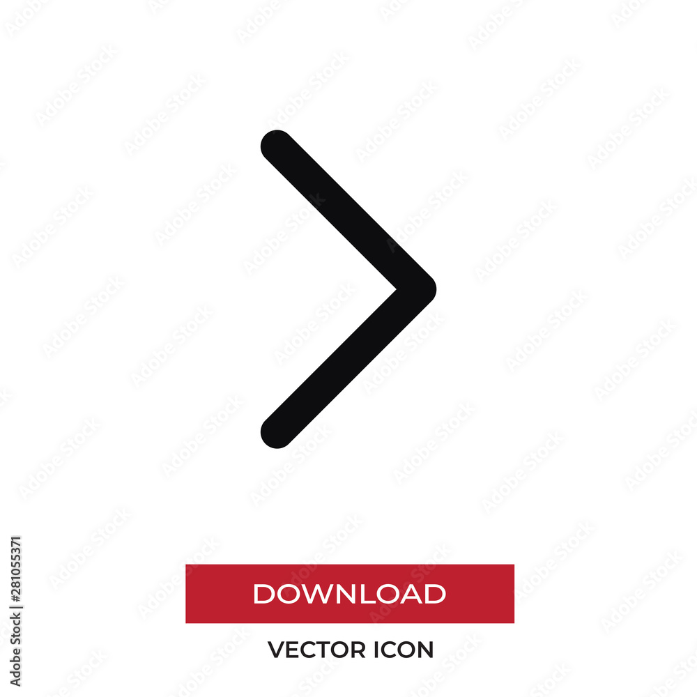 Next vector icon in modern style for web site and mobile app Next vector icon in modern style for web site and mobile app