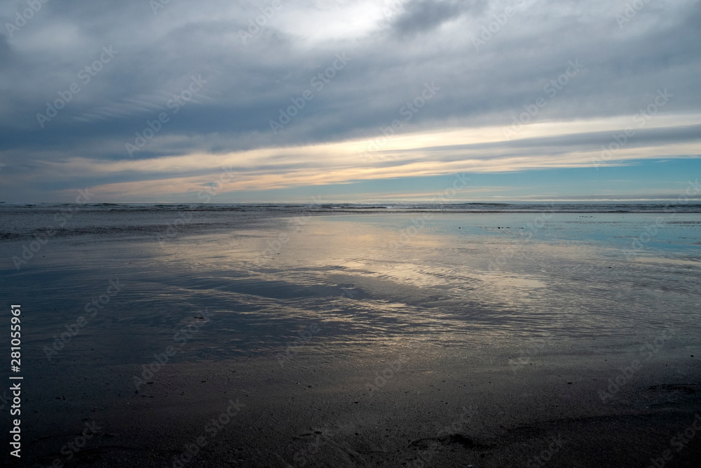 sunset over the sea