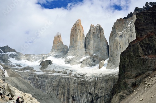 Torres del Paine, Chile - Laguna Torres, famous landmark of Patagonia, South America