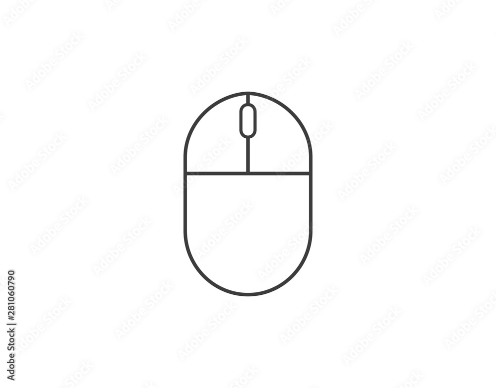 Computer Mouse icon. Vector illustration, flat design. Computer Mouse icon. Vector illustration, flat design.