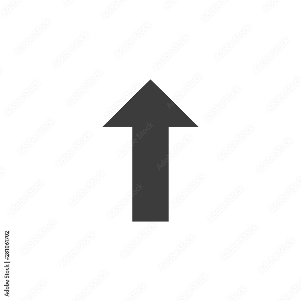 Up Arrow icon. Vector illustration, flat design. Up Arrow icon. Vector illustration, flat design.