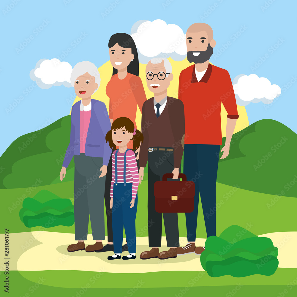 people family flat design image people family flat design image