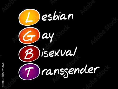 LGBT - lesbian, gay, bisexual, transgender acronym, concept background