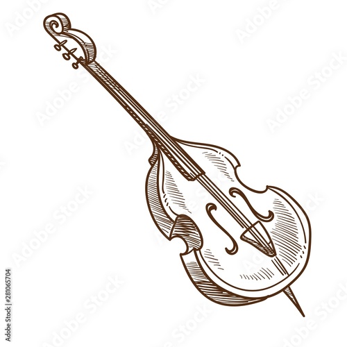 Musical instrument violoncello or cello classic music performance
