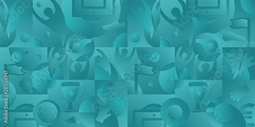 Soccer green background, vector illustration