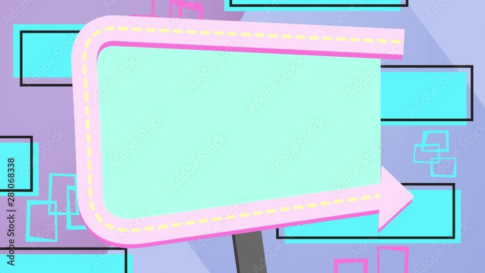 Blank direction signs on a pale purple background Blank direction signs on a pale purple background