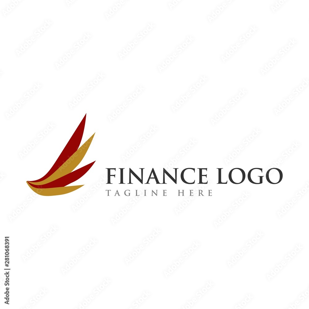 abstract business finance logo 