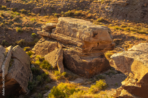 Newspaper Rock at Petrified Forest National Park photo