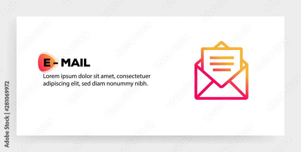 E- MAIL ICON CONCEPT E- MAIL ICON CONCEPT