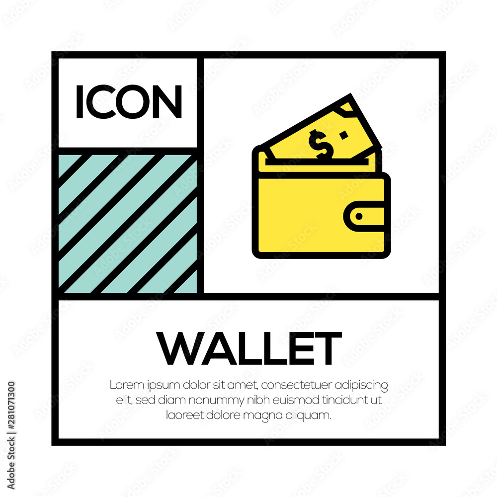WALLET ICON CONCEPT