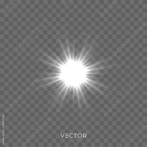 Light shine, star flash spa...