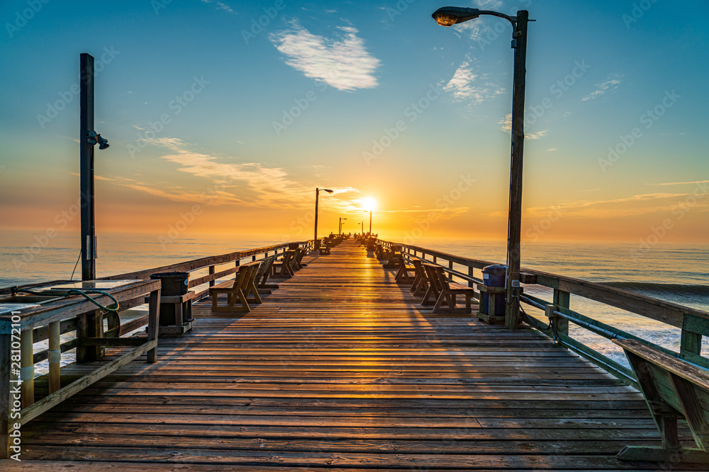 pier at sunrise