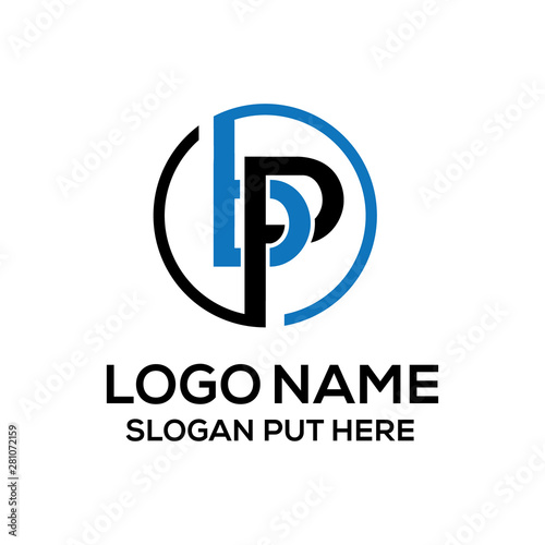 BP Letter logo design template