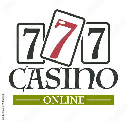 Casino online isolated icon gambling slot machines and play cards