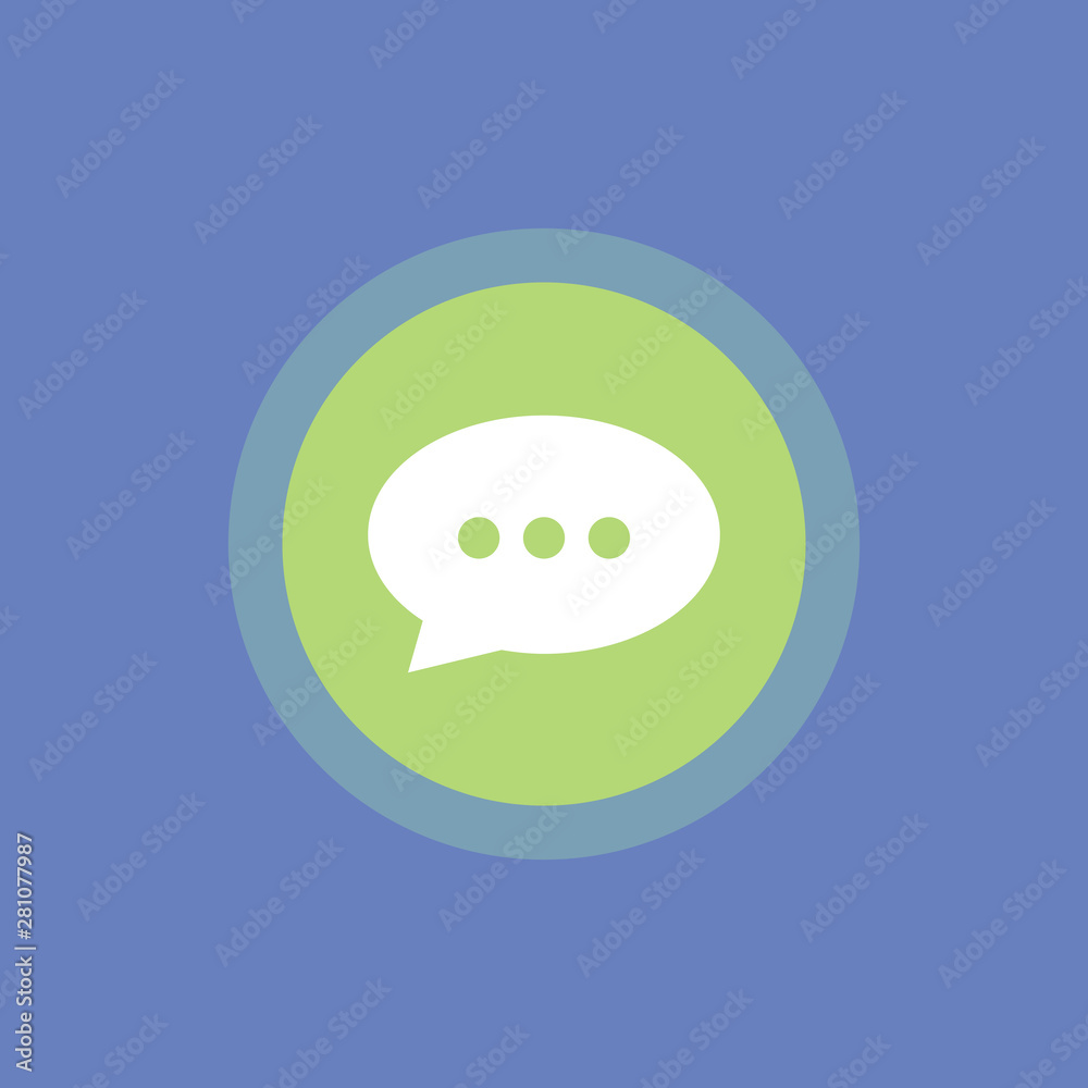 text chat icon. Simple element illustration text chat icon. Simple element illustration
