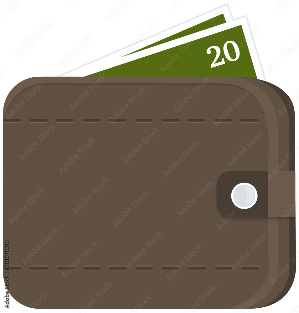 Wallet Vector Graphic-Illustration-Icon Wallet Vector Graphic-Illustration-Icon