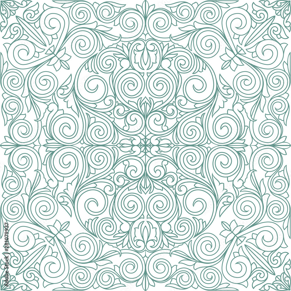 Floral ornate decorative retro background Floral ornate decorative retro background