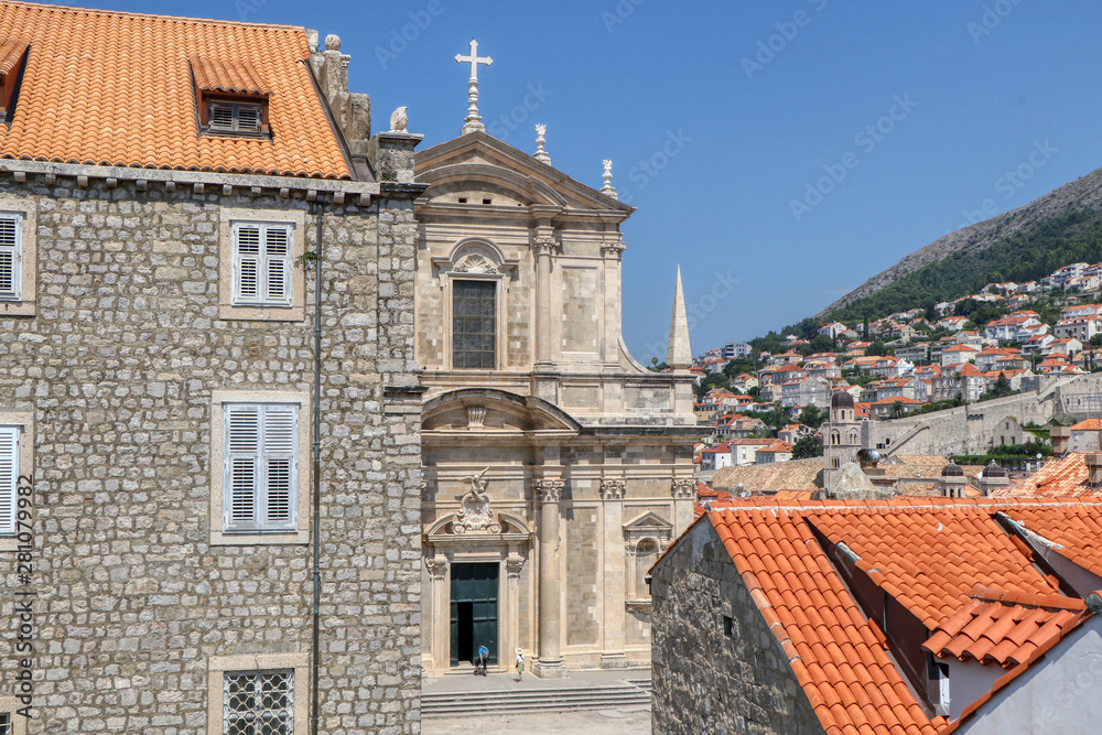 The Church of St. Ignatius of Loyola in the Old Town of Dubrovnik, Croatia