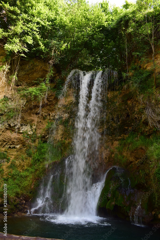 waterfall in deep forest