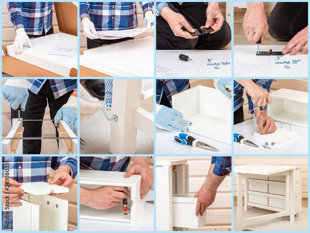 The buyer collects readytoassemble folding table. Readytoassemble