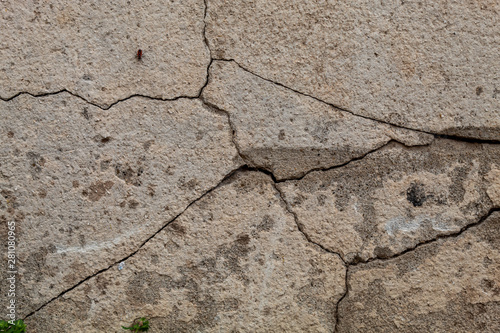 Old Weathered Cracked Concrete Wall Texture