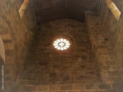Silleda Spain-July 26  2019  rosette monastery carboeiro