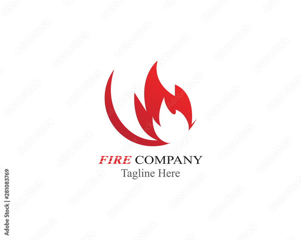 Fire Flame logo illustration vector design Fire Flame logo illustration vector design